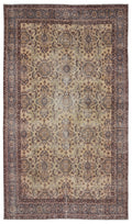 Naturel Over Dyed Vintage Rug 5'1'' x 8'11'' ft 155 x 273 cm