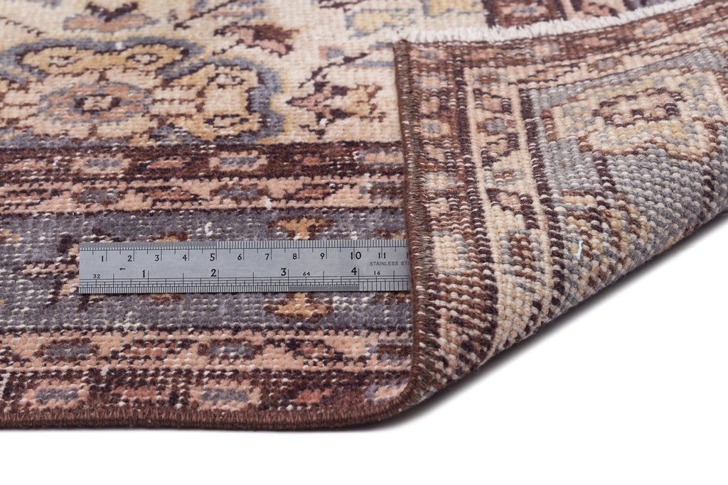 Naturel Over Dyed Vintage Rug 5'1'' x 8'11'' ft 155 x 273 cm