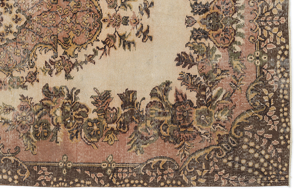 Naturel Over Dyed Vintage Rug 5&#39;4&#39;&#39; x 9&#39;5&#39;&#39; ft 163 x 288 cm