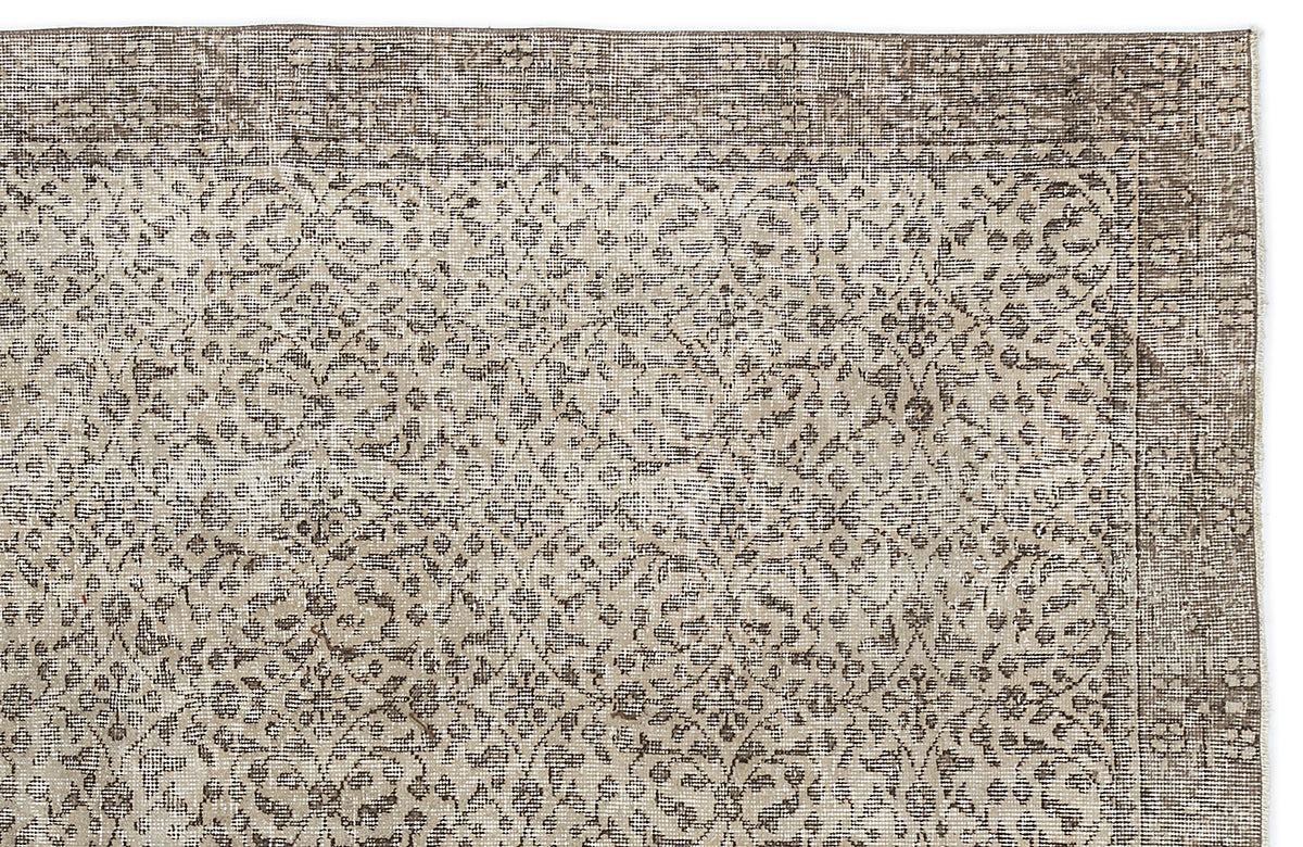 Naturel Over Dyed Vintage Rug 4&#39;11&#39;&#39; x 8&#39;3&#39;&#39; ft 151 x 252 cm