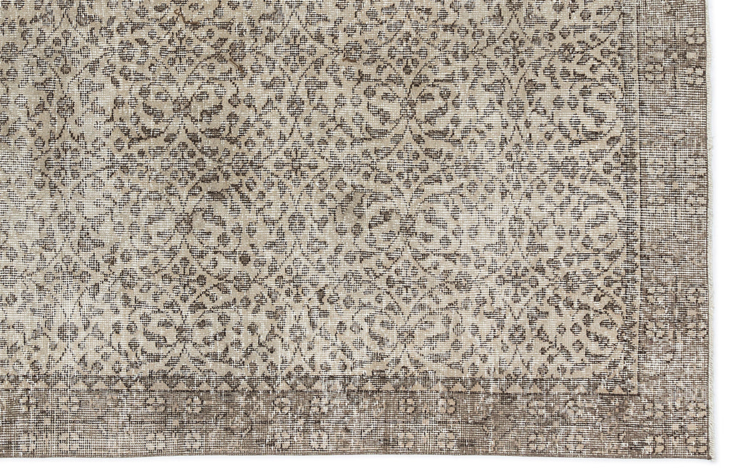 Naturel Over Dyed Vintage Rug 4'11'' x 8'3'' ft 151 x 252 cm
