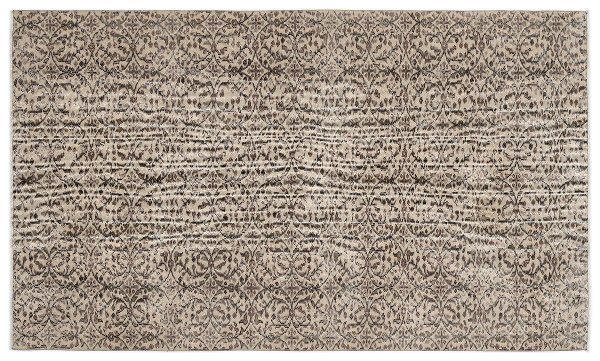 Naturel Over Dyed Vintage Rug 5&#39;4&#39;&#39; x 9&#39;1&#39;&#39; ft 163 x 276 cm