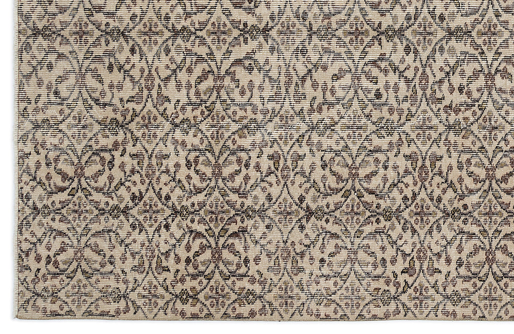 Naturel Over Dyed Vintage Rug 5'4'' x 9'1'' ft 163 x 276 cm