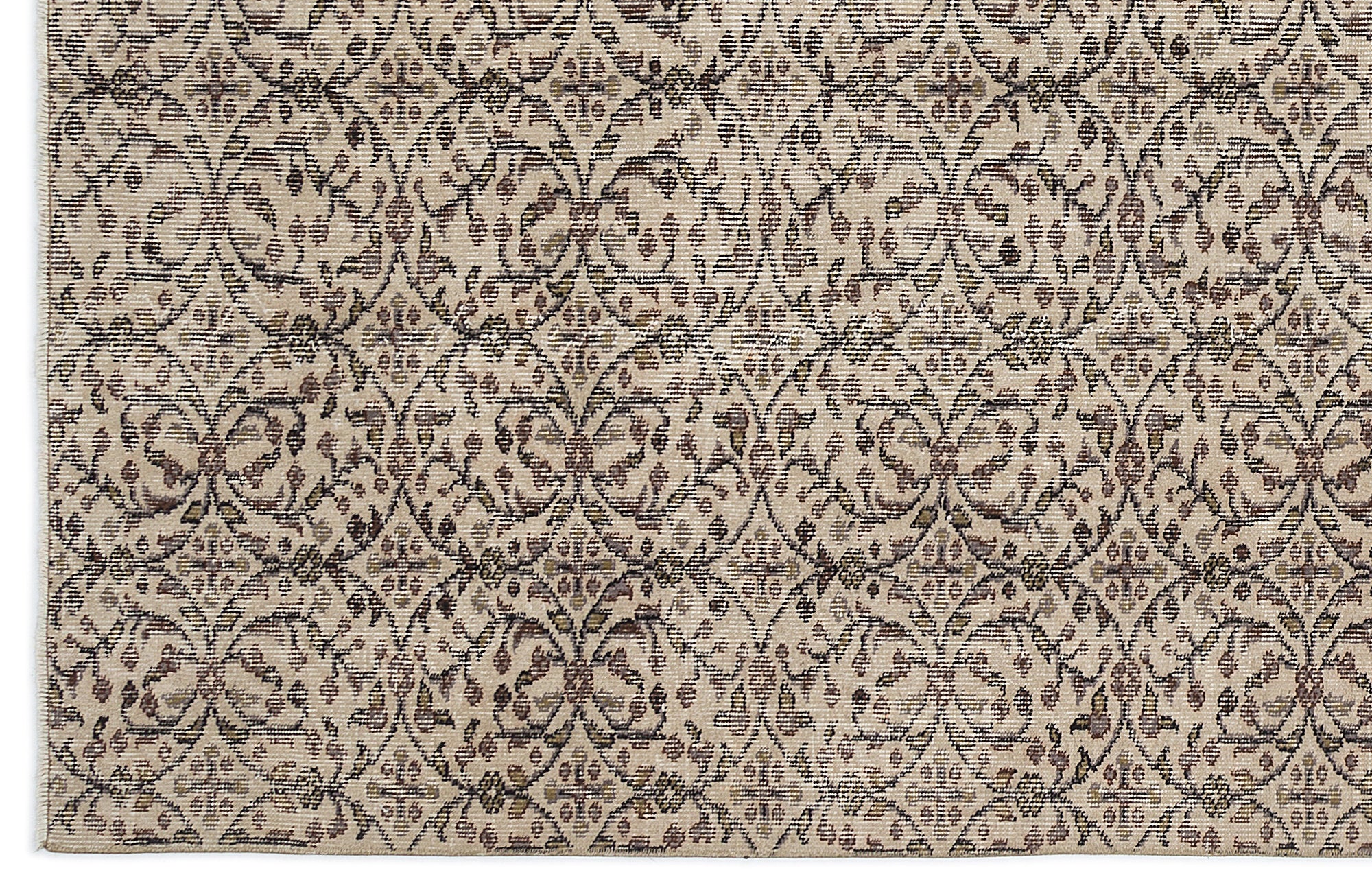 Naturel Over Dyed Vintage Rug 5'4'' x 9'1'' ft 163 x 276 cm