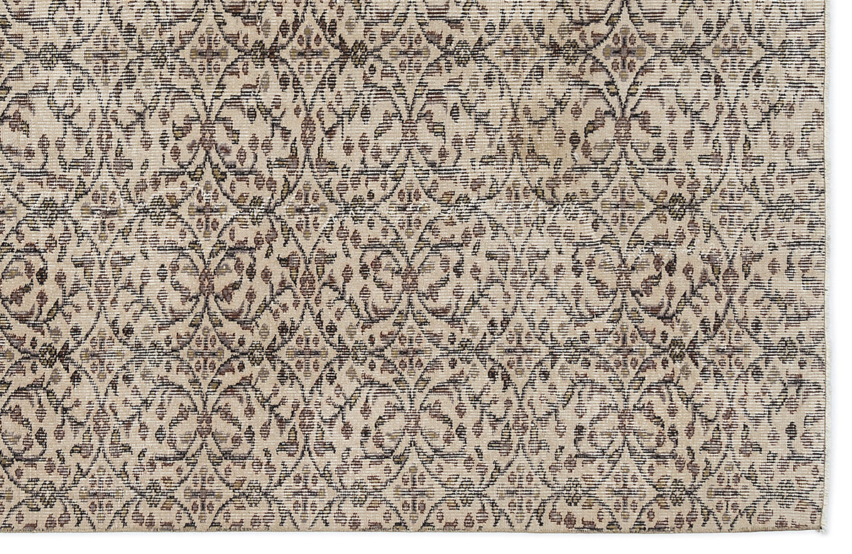Naturel Over Dyed Vintage Rug 5&#39;4&#39;&#39; x 9&#39;1&#39;&#39; ft 163 x 276 cm