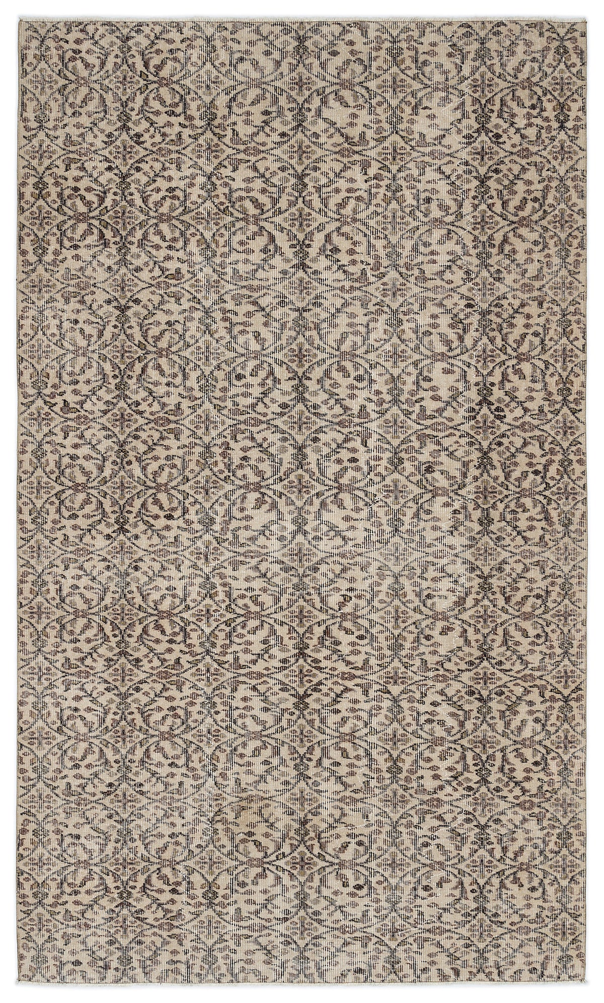 Naturel Over Dyed Vintage Rug 5&#39;4&#39;&#39; x 9&#39;1&#39;&#39; ft 163 x 276 cm