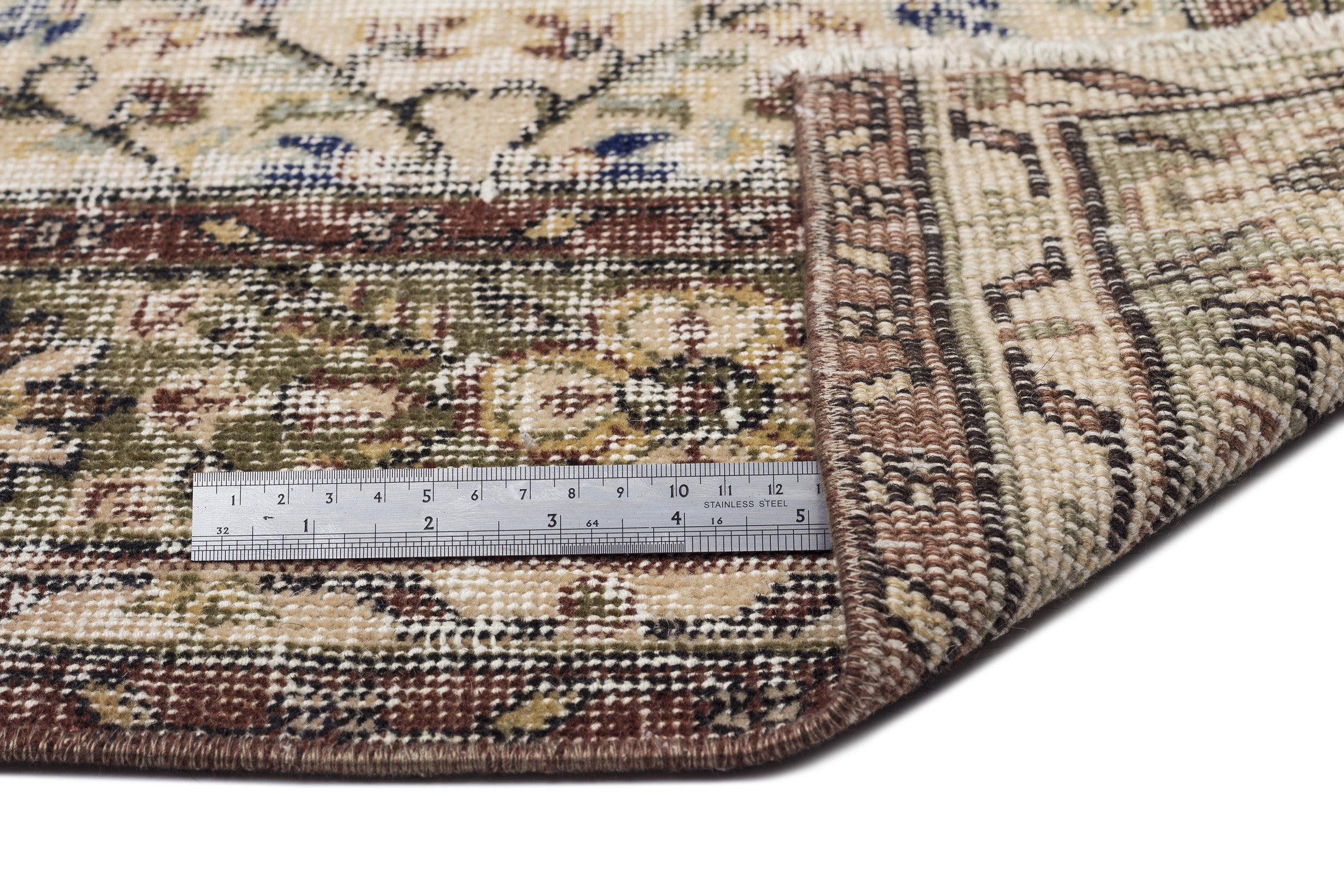 Naturel Over Dyed Vintage Rug 5'9'' x 8'6'' ft 176 x 258 cm