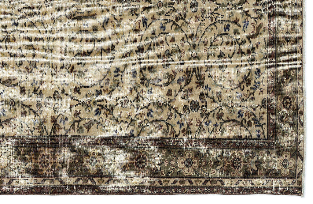 Naturel Over Dyed Vintage Rug 5'9'' x 8'6'' ft 176 x 258 cm