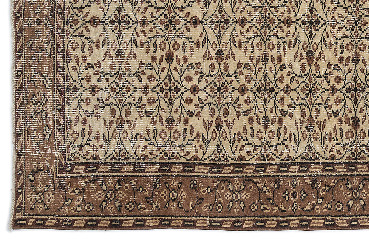 Naturel Over Dyed Vintage Rug 5&#39;3&#39;&#39; x 8&#39;11&#39;&#39; ft 161 x 271 cm