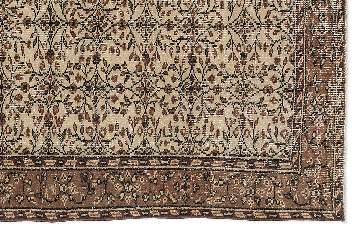 Naturel Over Dyed Vintage Rug 5&#39;3&#39;&#39; x 8&#39;11&#39;&#39; ft 161 x 271 cm
