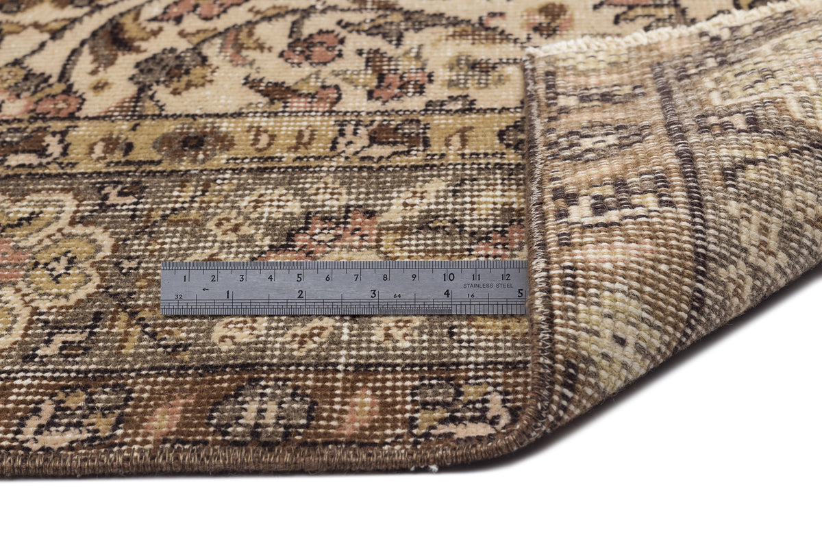 Naturel Over Dyed Vintage Rug 5&#39;4&#39;&#39; x 8&#39;4&#39;&#39; ft 163 x 254 cm