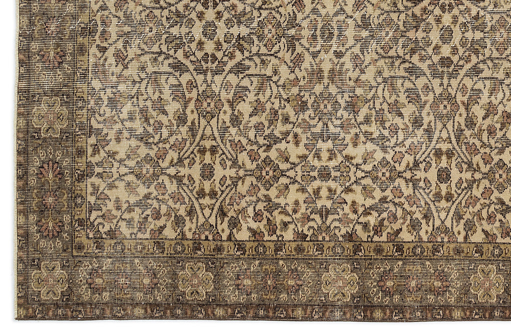 Naturel Over Dyed Vintage Rug 5'4'' x 8'4'' ft 163 x 254 cm
