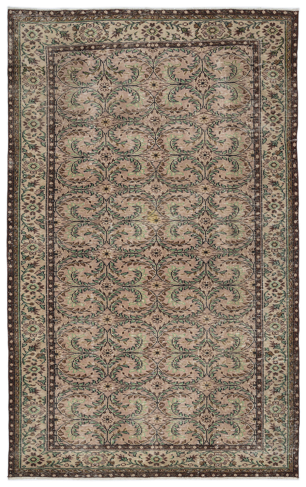 Naturel Over Dyed Vintage Rug 6'0'' x 9'9'' ft 184 x 297 cm
