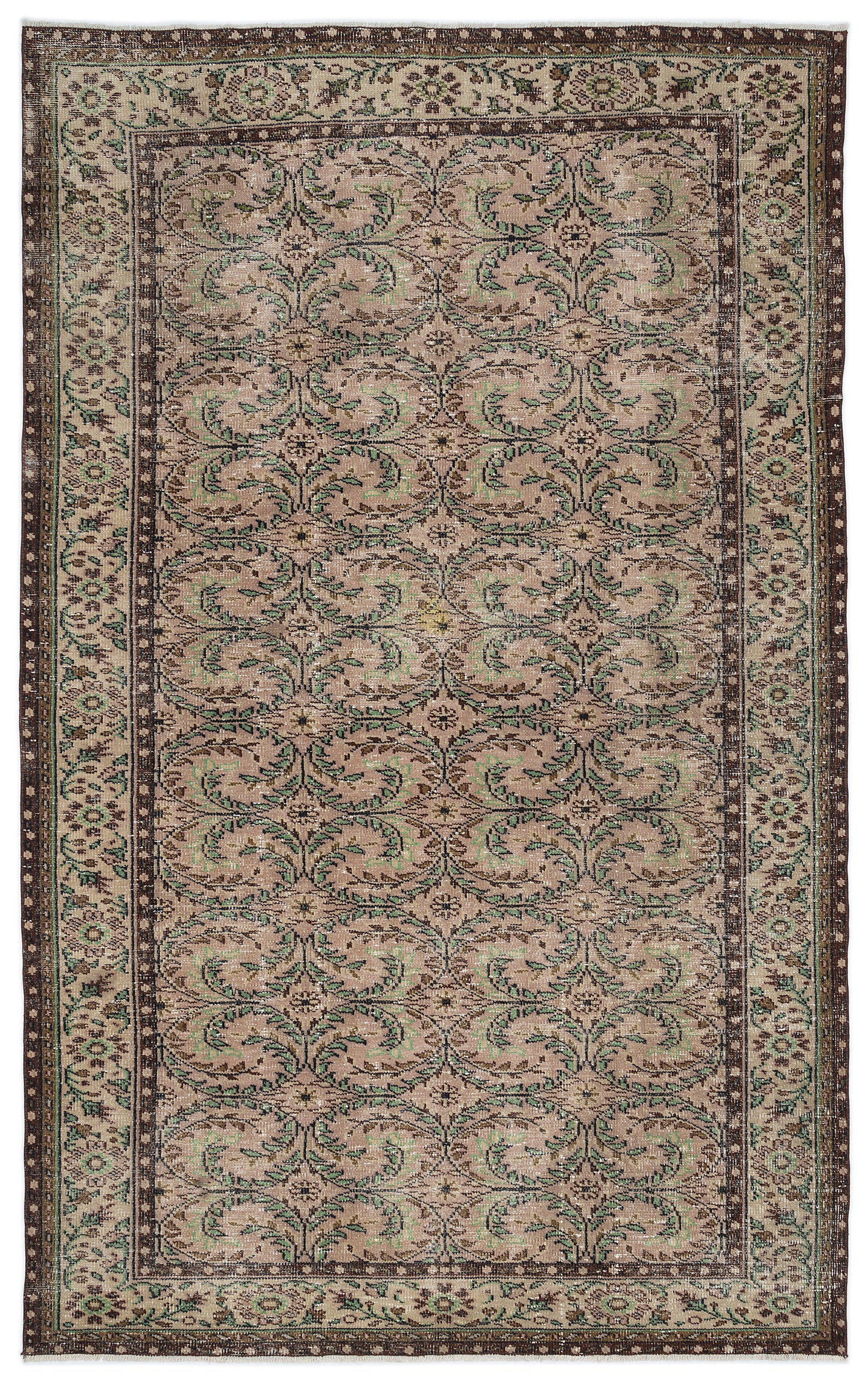 Naturel Over Dyed Vintage Rug 6'0'' x 9'9'' ft 184 x 297 cm