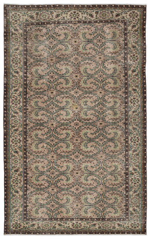 Naturel Over Dyed Vintage Rug 6'0'' x 9'9'' ft 184 x 297 cm