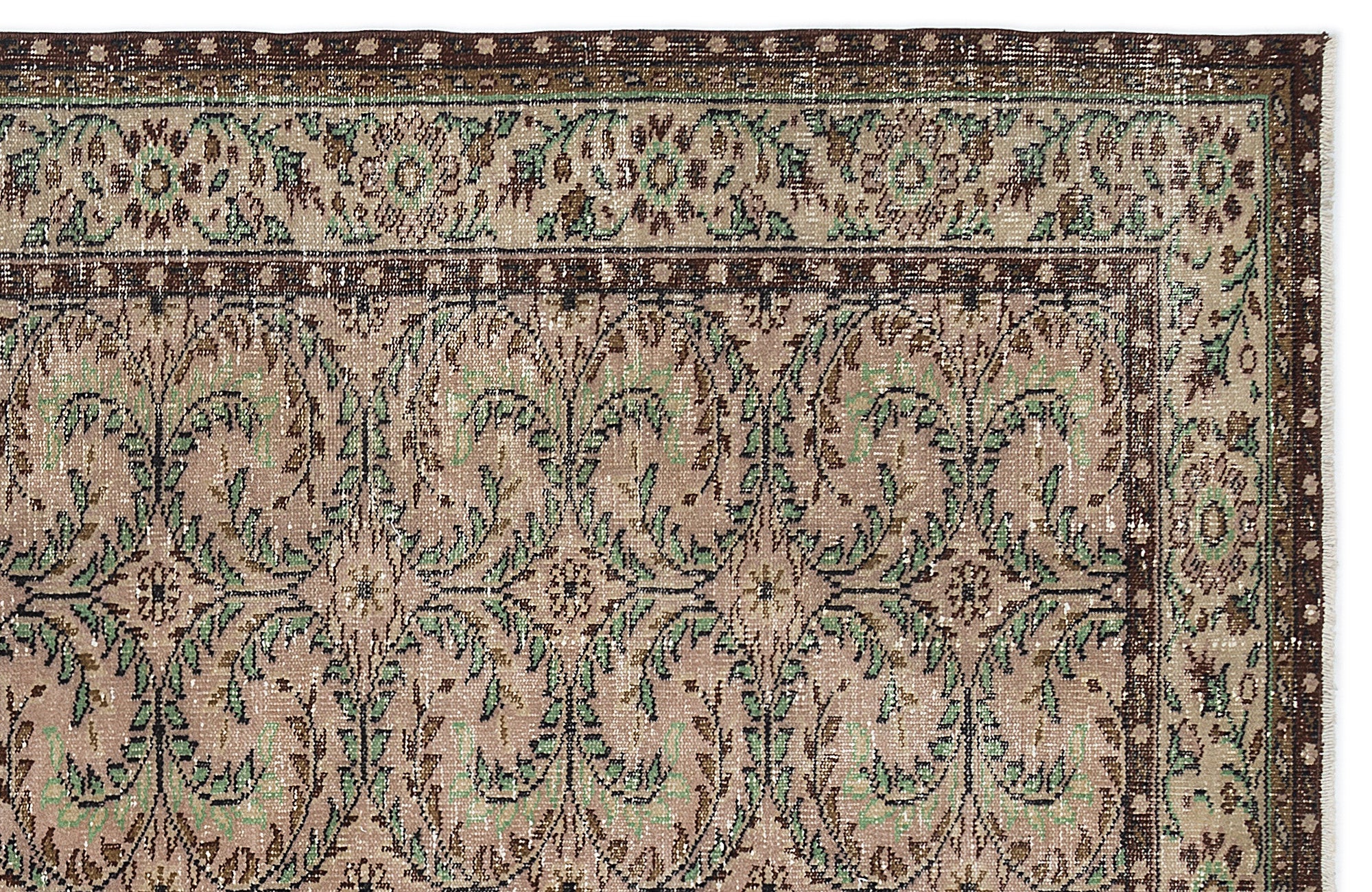 Naturel Over Dyed Vintage Rug 6'0'' x 9'9'' ft 184 x 297 cm