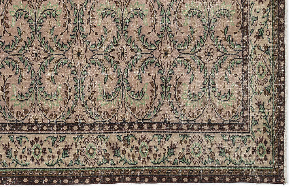 Naturel Over Dyed Vintage Rug 6'0'' x 9'9'' ft 184 x 297 cm