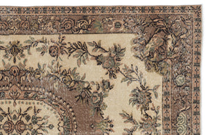 Naturel Over Dyed Vintage Rug 5'4'' x 8'4'' ft 163 x 253 cm