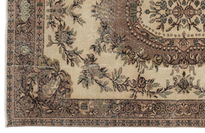 Naturel Over Dyed Vintage Rug 5'4'' x 8'4'' ft 163 x 253 cm