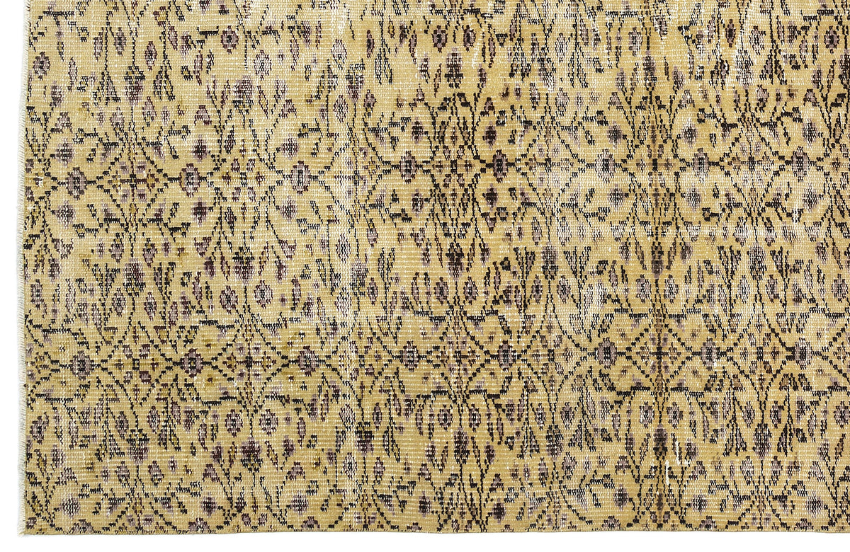 Naturel Over Dyed Vintage Rug 6&#39;1&#39;&#39; x 8&#39;9&#39;&#39; ft 186 x 267 cm