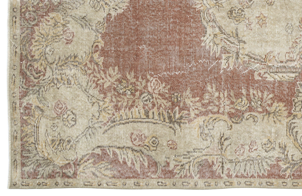 Naturel Over Dyed Vintage Rug 5&#39;10&#39;&#39; x 9&#39;5&#39;&#39; ft 177 x 288 cm