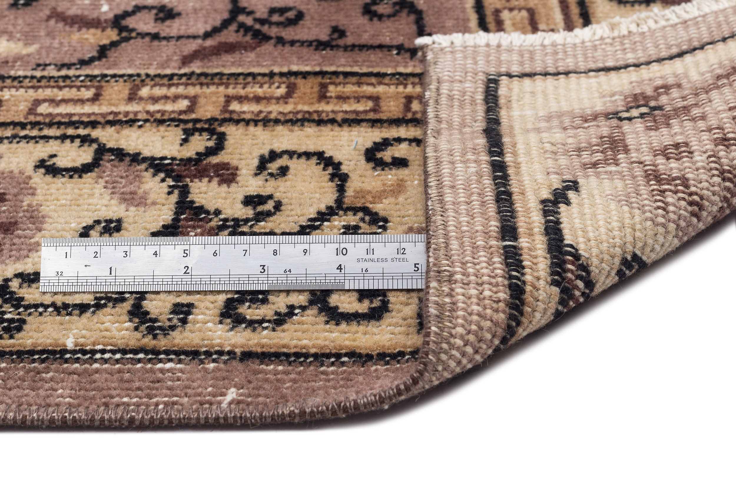 Naturel Over Dyed Vintage Rug 5'2'' x 8'8'' ft 157 x 264 cm