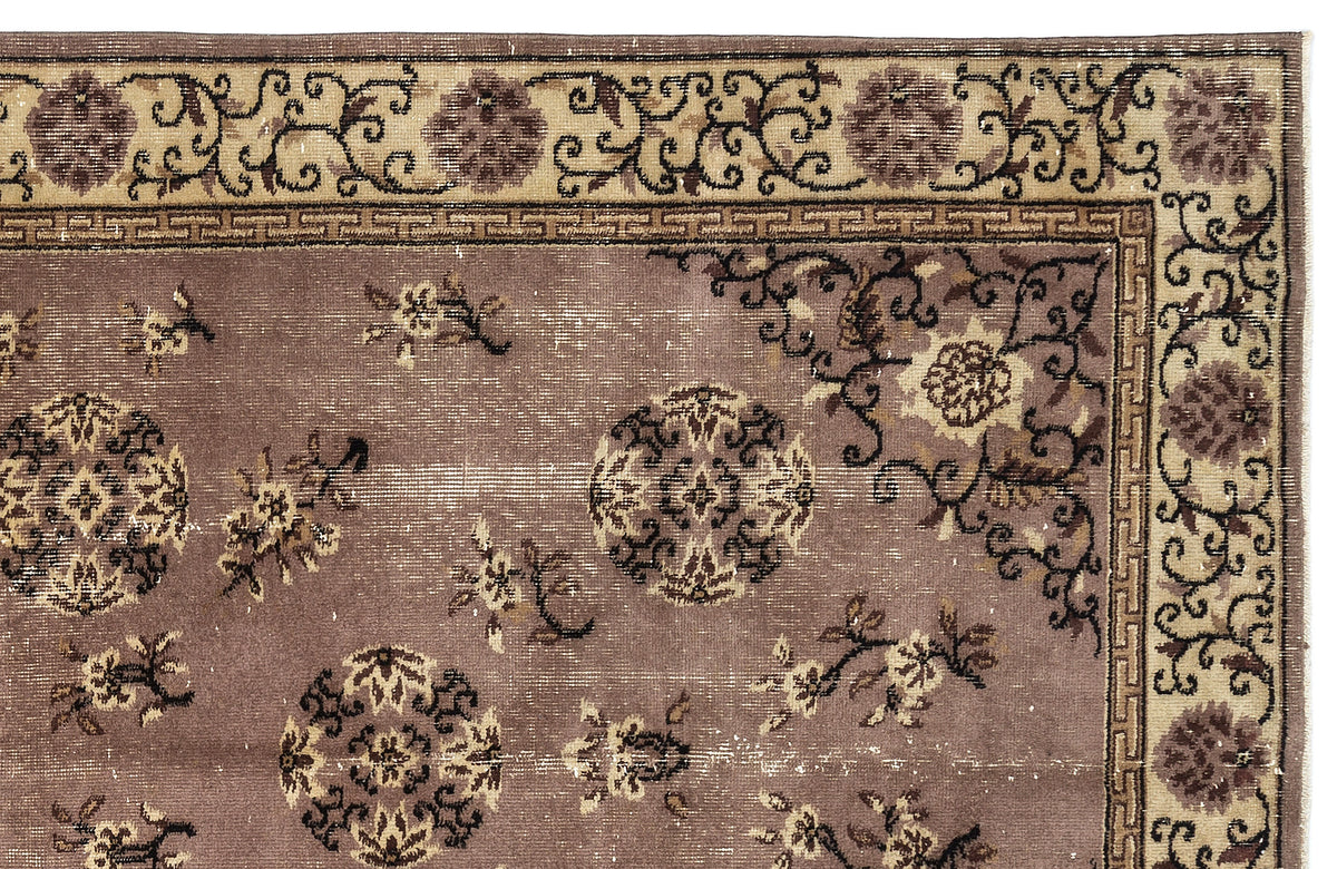 Naturel Over Dyed Vintage Rug 5&#39;2&#39;&#39; x 8&#39;8&#39;&#39; ft 157 x 264 cm