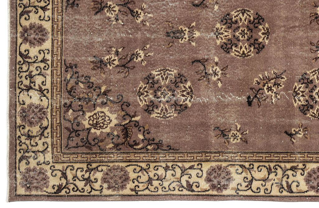 Naturel Over Dyed Vintage Rug 5'2'' x 8'8'' ft 157 x 264 cm