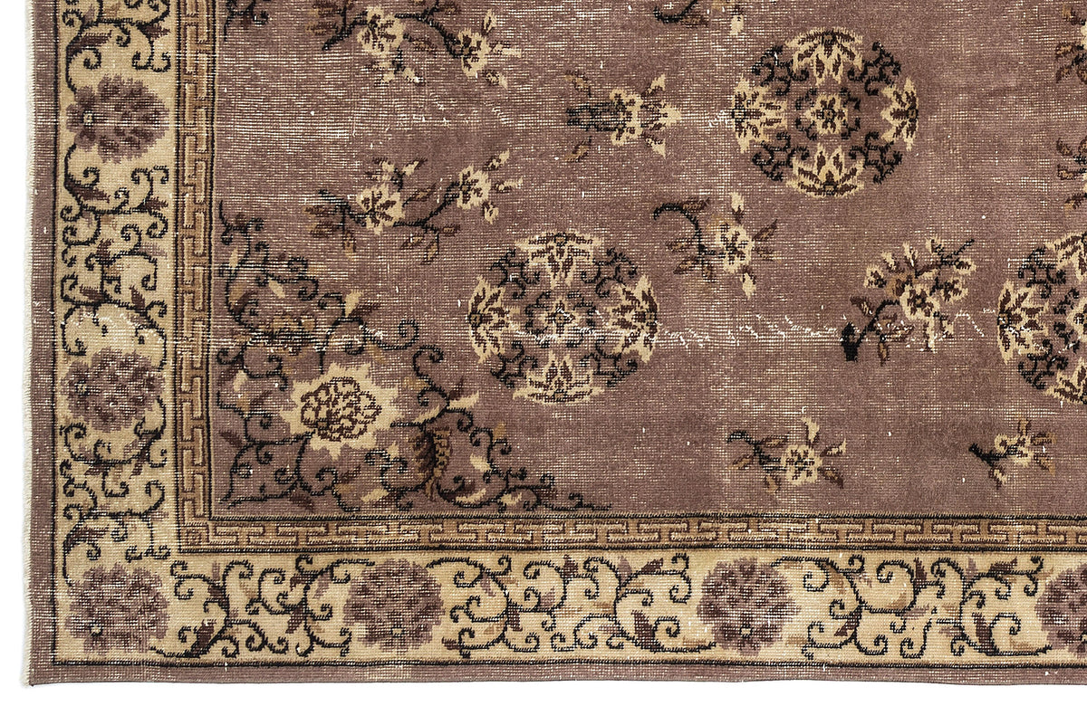 Naturel Over Dyed Vintage Rug 5&#39;2&#39;&#39; x 8&#39;8&#39;&#39; ft 157 x 264 cm