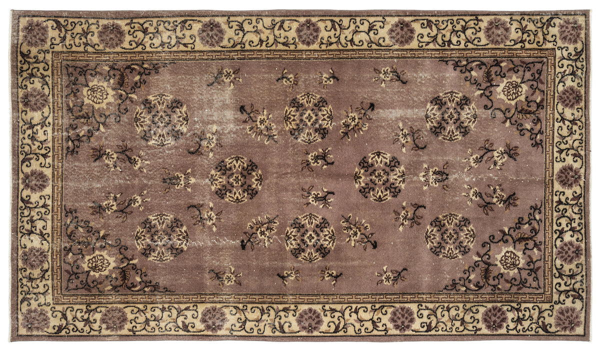 Naturel Over Dyed Vintage Rug 5&#39;2&#39;&#39; x 8&#39;8&#39;&#39; ft 157 x 264 cm