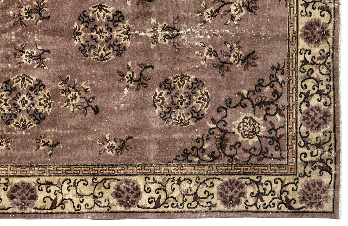 Naturel Over Dyed Vintage Rug 5&#39;2&#39;&#39; x 8&#39;8&#39;&#39; ft 157 x 264 cm