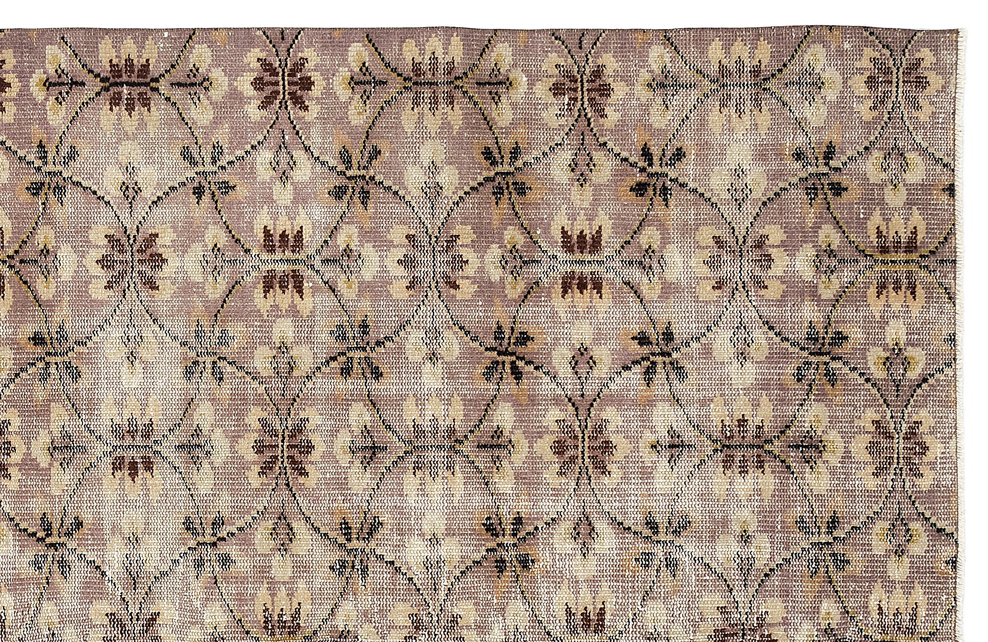 Retro Over Dyed Vintage Rug 5'11'' x 9'7'' ft 181 x 293 cm