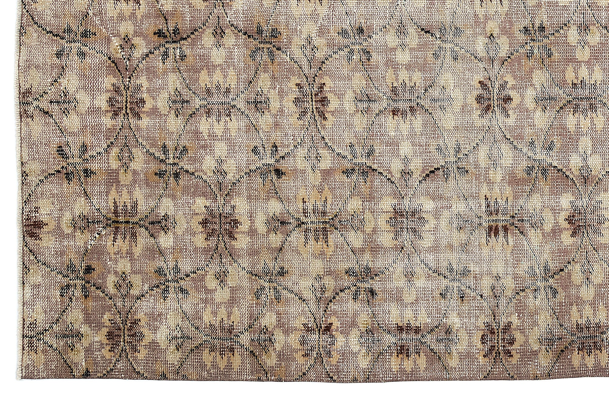 Retro Over Dyed Vintage Rug 5'11'' x 9'7'' ft 181 x 293 cm