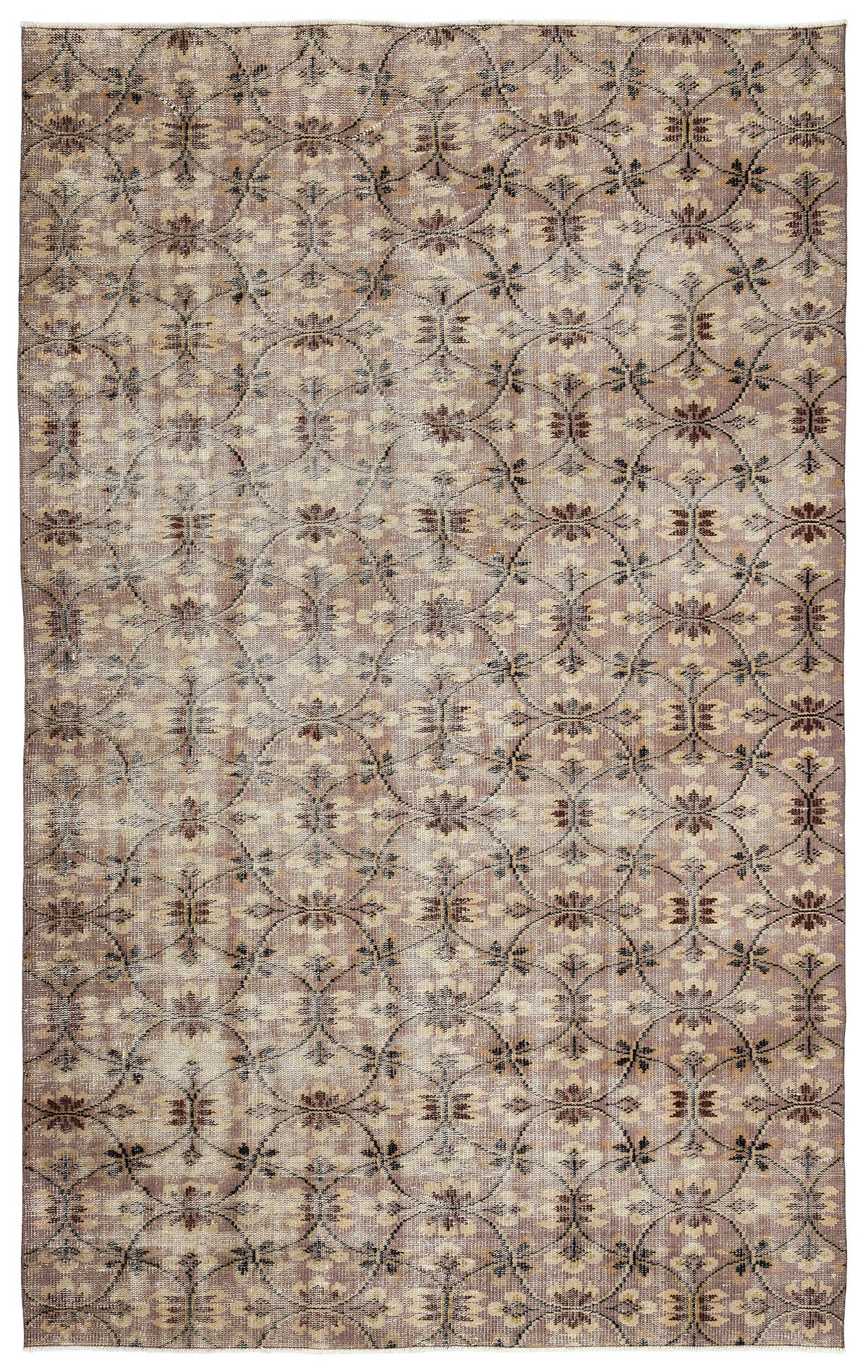 Retro Over Dyed Vintage Rug 5&#39;11&#39;&#39; x 9&#39;7&#39;&#39; ft 181 x 293 cm