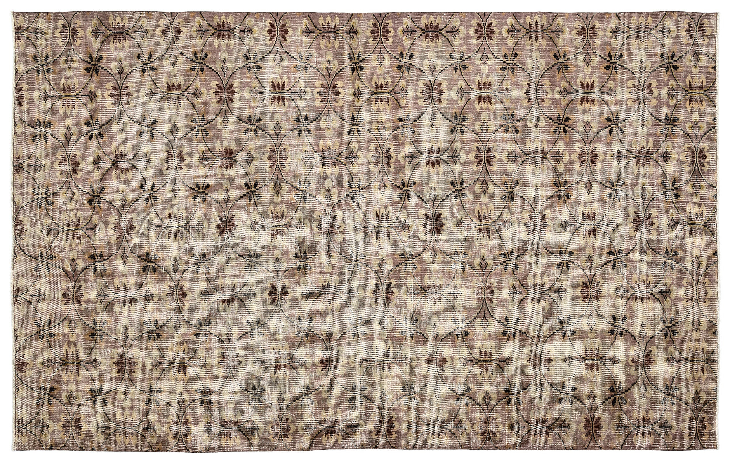 Retro Over Dyed Vintage Rug 5'11'' x 9'7'' ft 181 x 293 cm