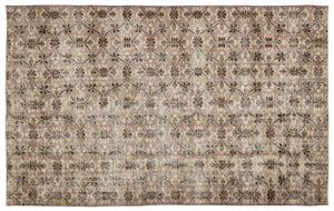 Retro Over Dyed Vintage Rug 5'11'' x 9'7'' ft 181 x 293 cm