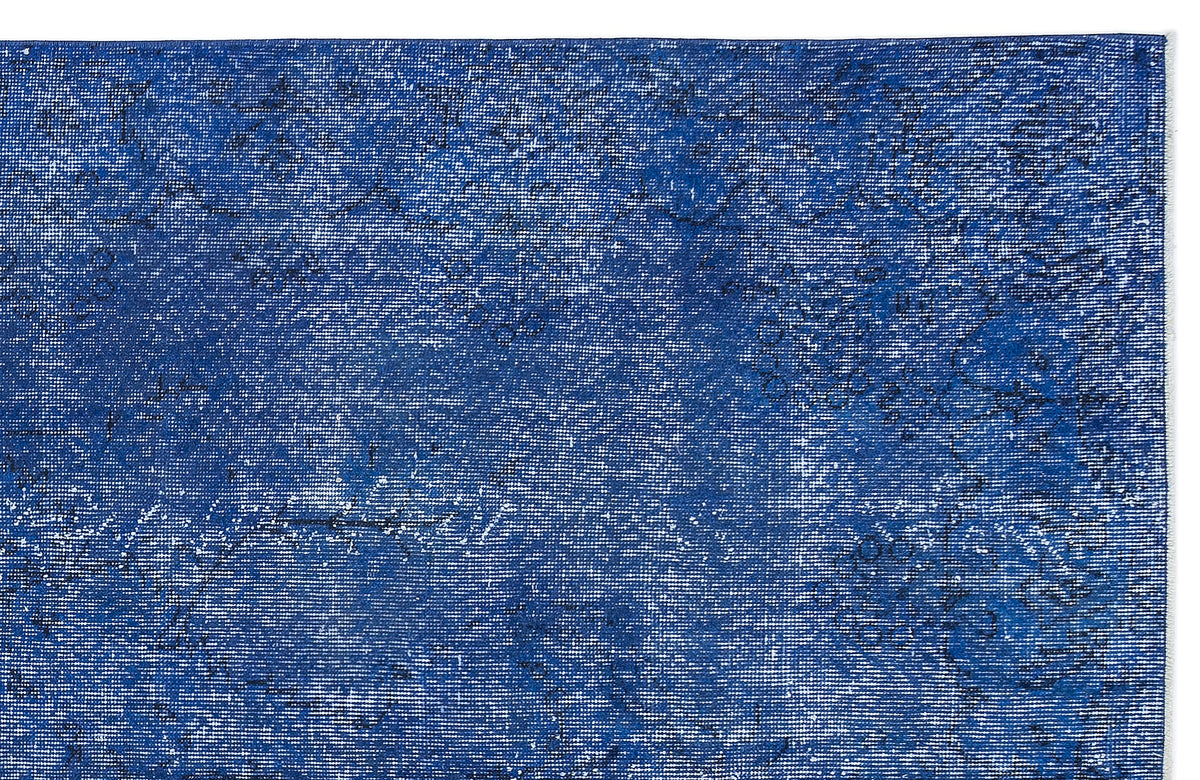Blue Over Dyed Vintage Rug 5&#39;9&#39;&#39; x 10&#39;0&#39;&#39; ft 175 x 305 cm