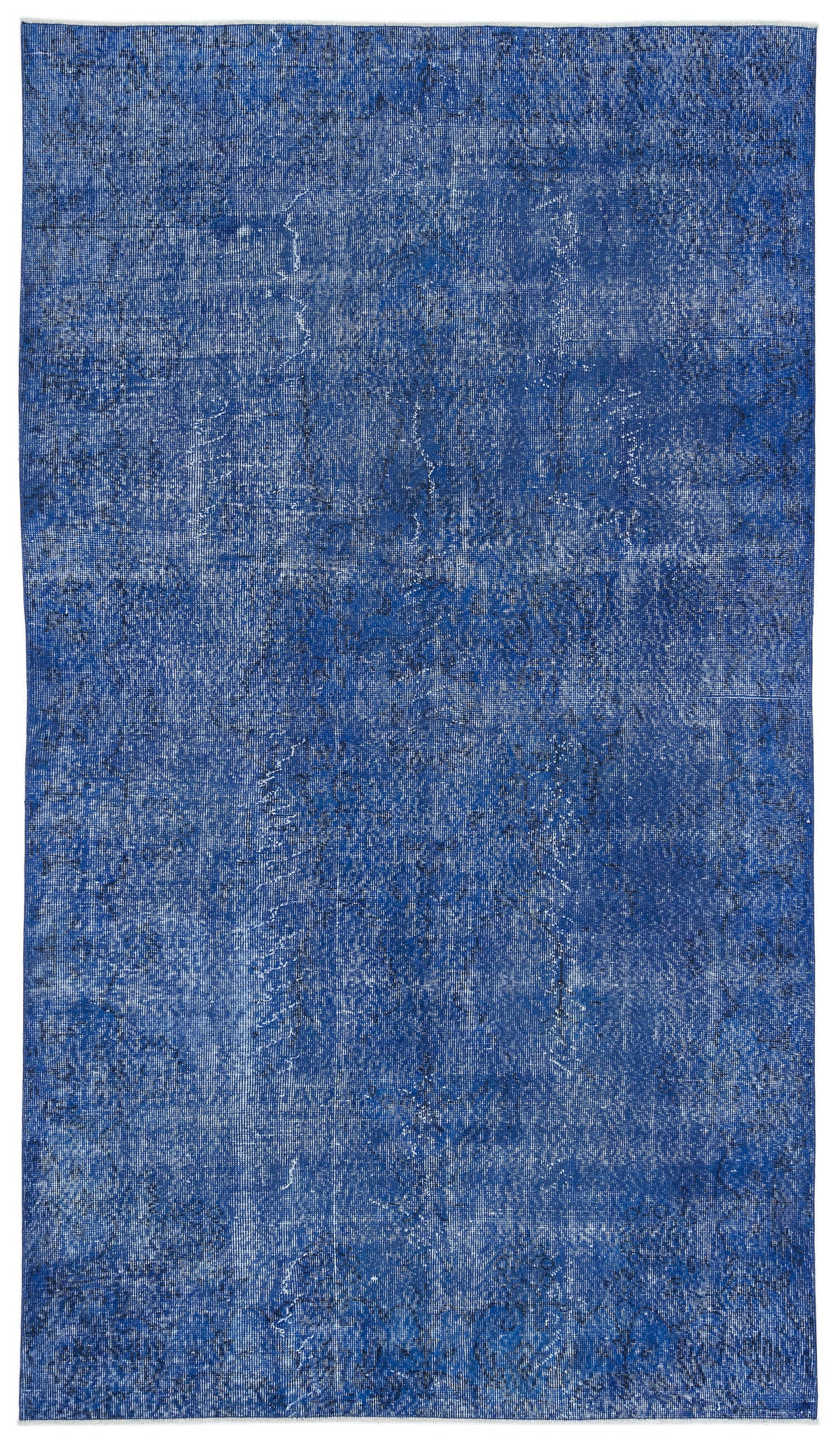 Blue Over Dyed Vintage Rug 5&#39;9&#39;&#39; x 10&#39;0&#39;&#39; ft 175 x 305 cm