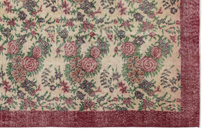 Retro Over Dyed Vintage Rug 7'6'' x 10'10'' ft 229 x 330 cm