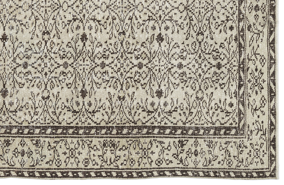 Naturel Over Dyed Vintage Rug 5&#39;4&#39;&#39; x 9&#39;1&#39;&#39; ft 162 x 278 cm