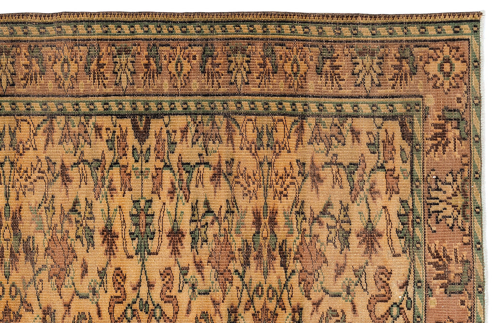 Naturel Over Dyed Vintage Rug 6'2'' x 8'8'' ft 188 x 263 cm