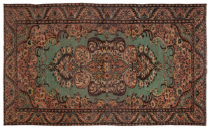 Naturel Over Dyed Vintage Rug 5'9'' x 9'11'' ft 175 x 302 cm