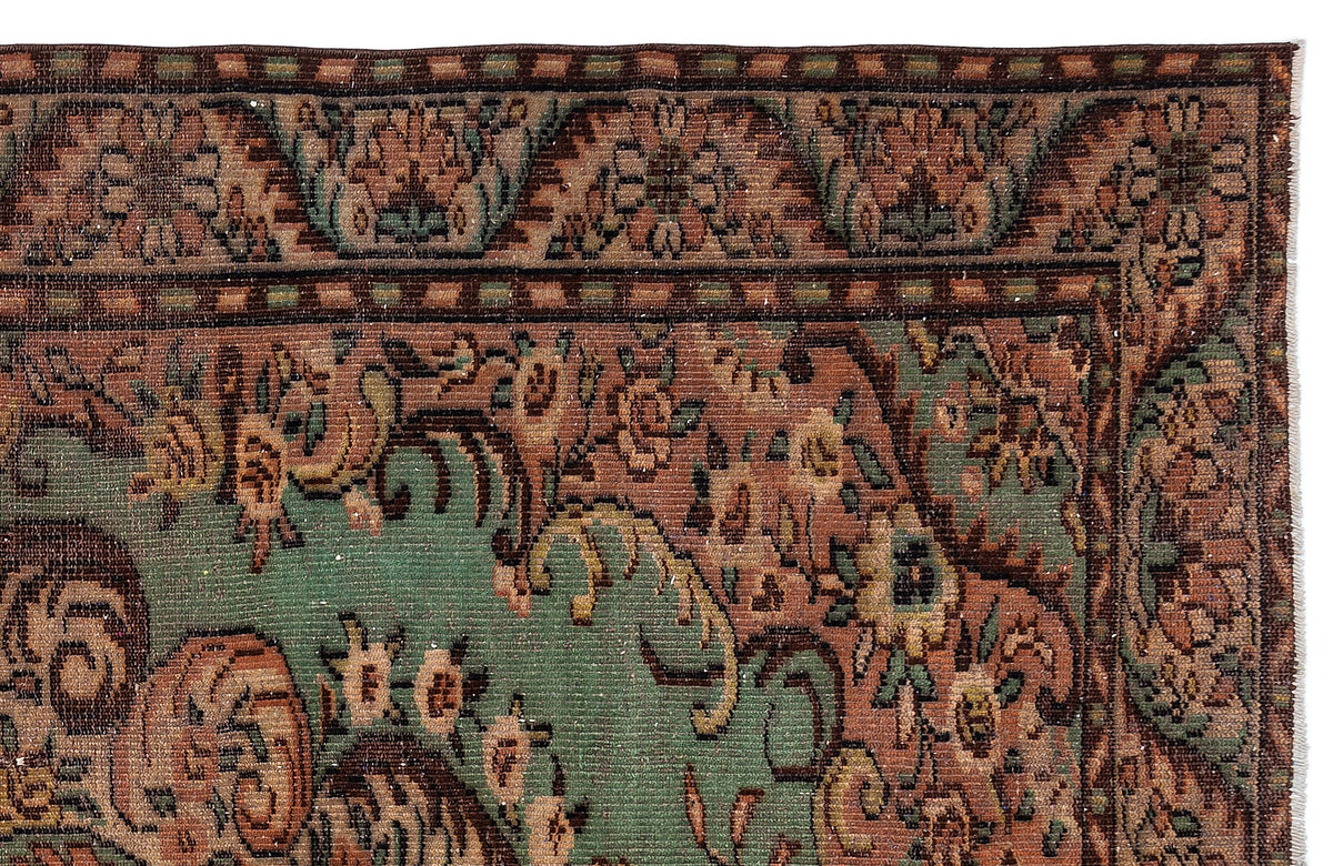 Naturel Over Dyed Vintage Rug 5&#39;9&#39;&#39; x 9&#39;11&#39;&#39; ft 175 x 302 cm