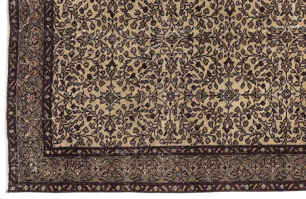 Naturel Over Dyed Vintage Rug 4'9'' x 8'4'' ft 146 x 253 cm
