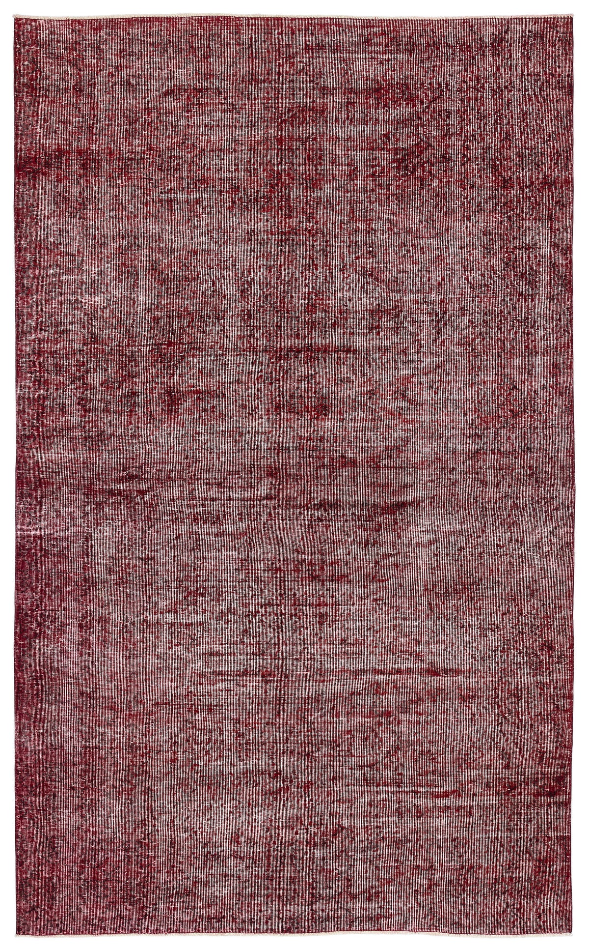 Red Over Dyed Vintage Rug 6&#39;1&#39;&#39; x 10&#39;0&#39;&#39; ft 186 x 305 cm