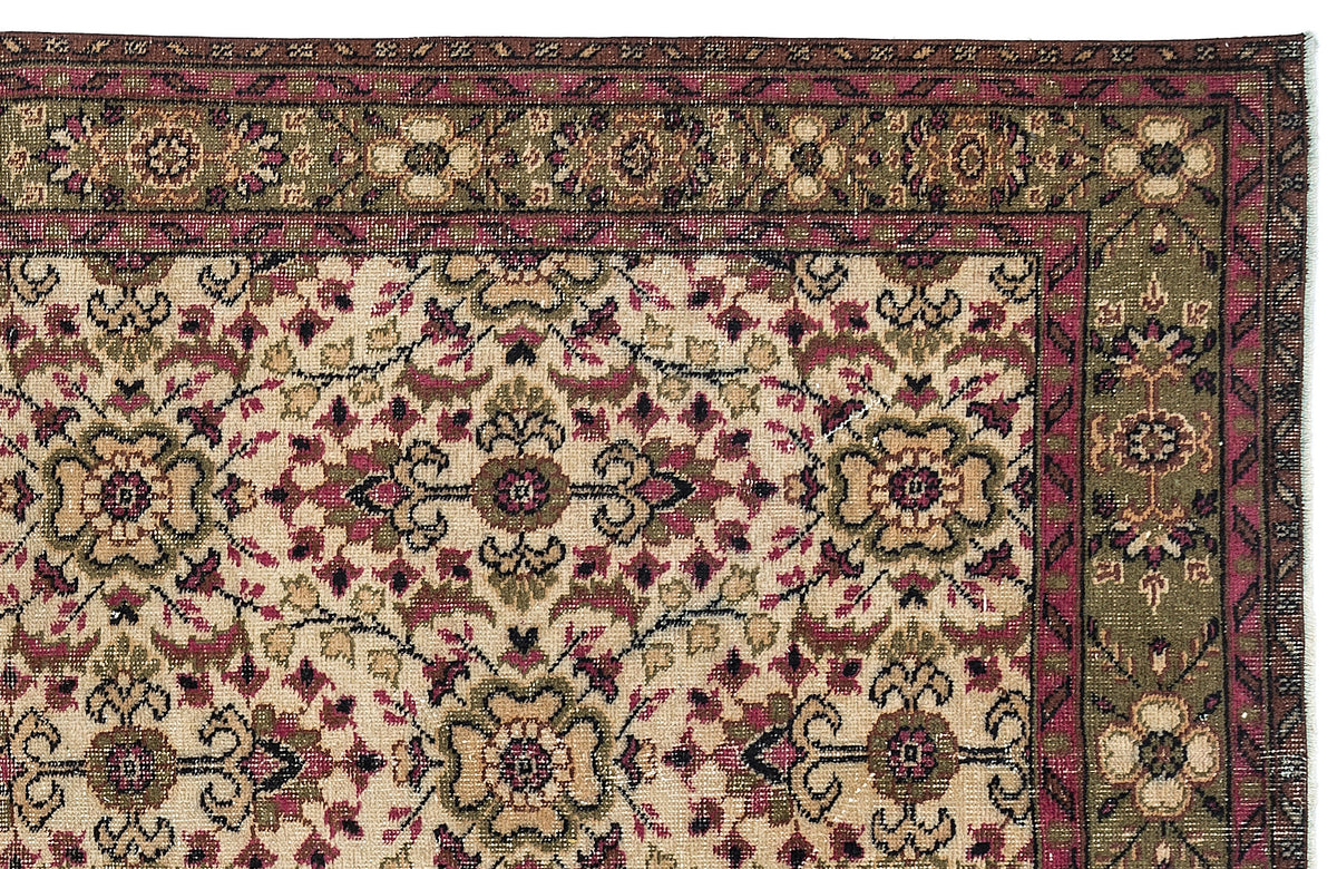 Naturel Over Dyed Vintage Rug 5&#39;2&#39;&#39; x 8&#39;11&#39;&#39; ft 157 x 273 cm