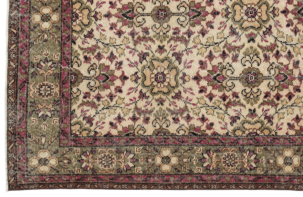 Naturel Over Dyed Vintage Rug 5&#39;2&#39;&#39; x 8&#39;11&#39;&#39; ft 157 x 273 cm