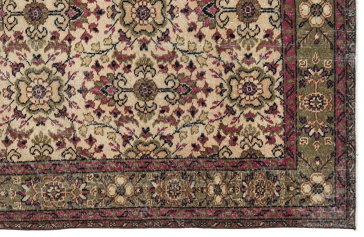 Naturel Over Dyed Vintage Rug 5&#39;2&#39;&#39; x 8&#39;11&#39;&#39; ft 157 x 273 cm