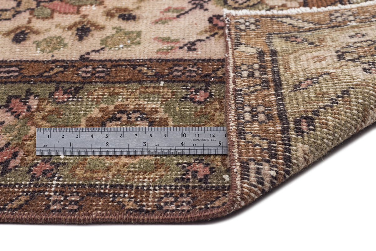 Naturel Over Dyed Vintage Rug 5'9'' x 9'9'' ft 174 x 296 cm