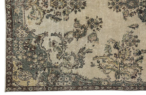 Naturel Over Dyed Vintage Rug 5'5'' x 9'11'' ft 166 x 303 cm